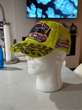 RiFF RAFF x CREEPS ©️ Cherry Chupacabra Neon Nightmare Monster Trucker Hat Neon